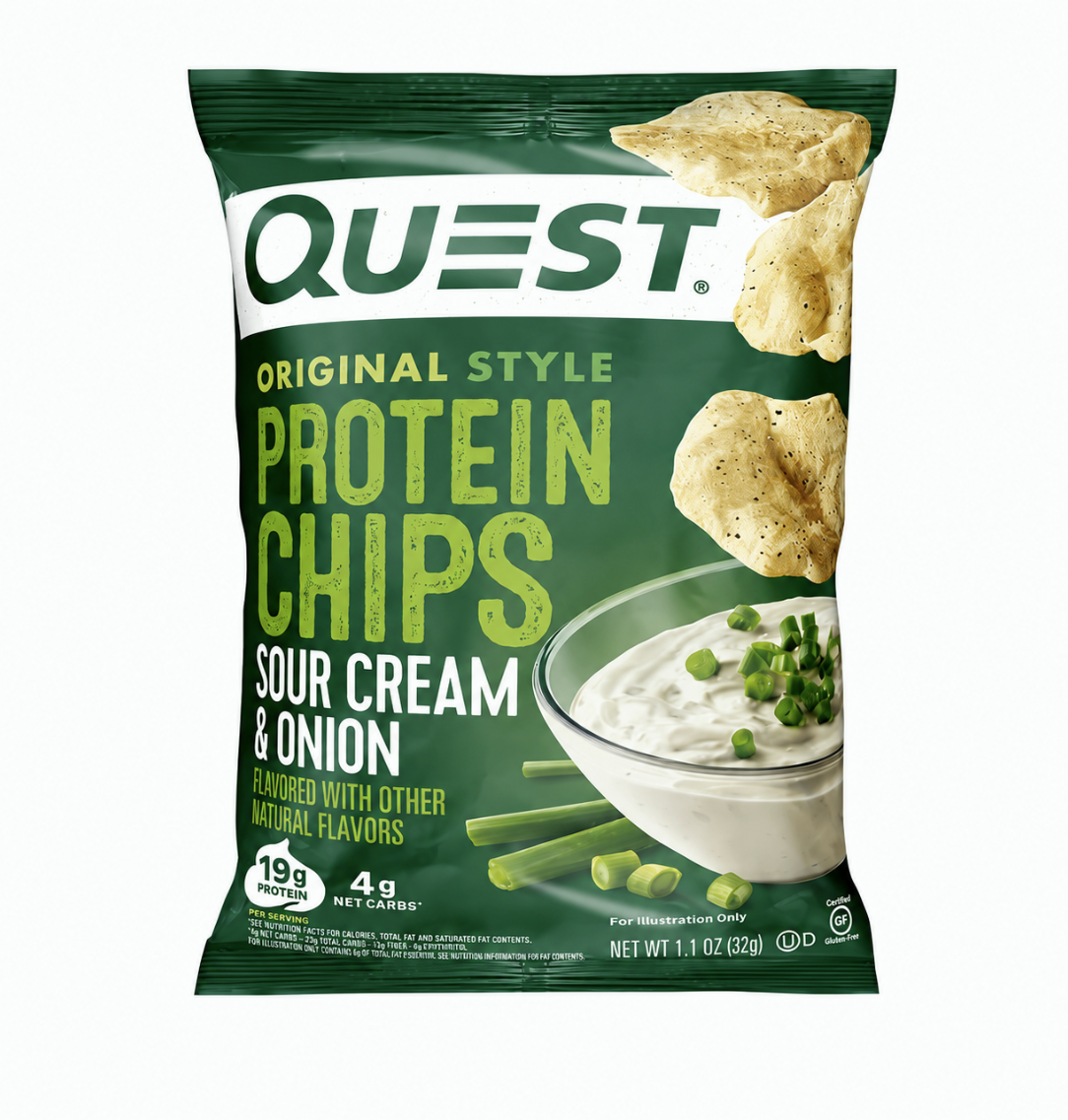 Sour Cream & Onion Protein Chips